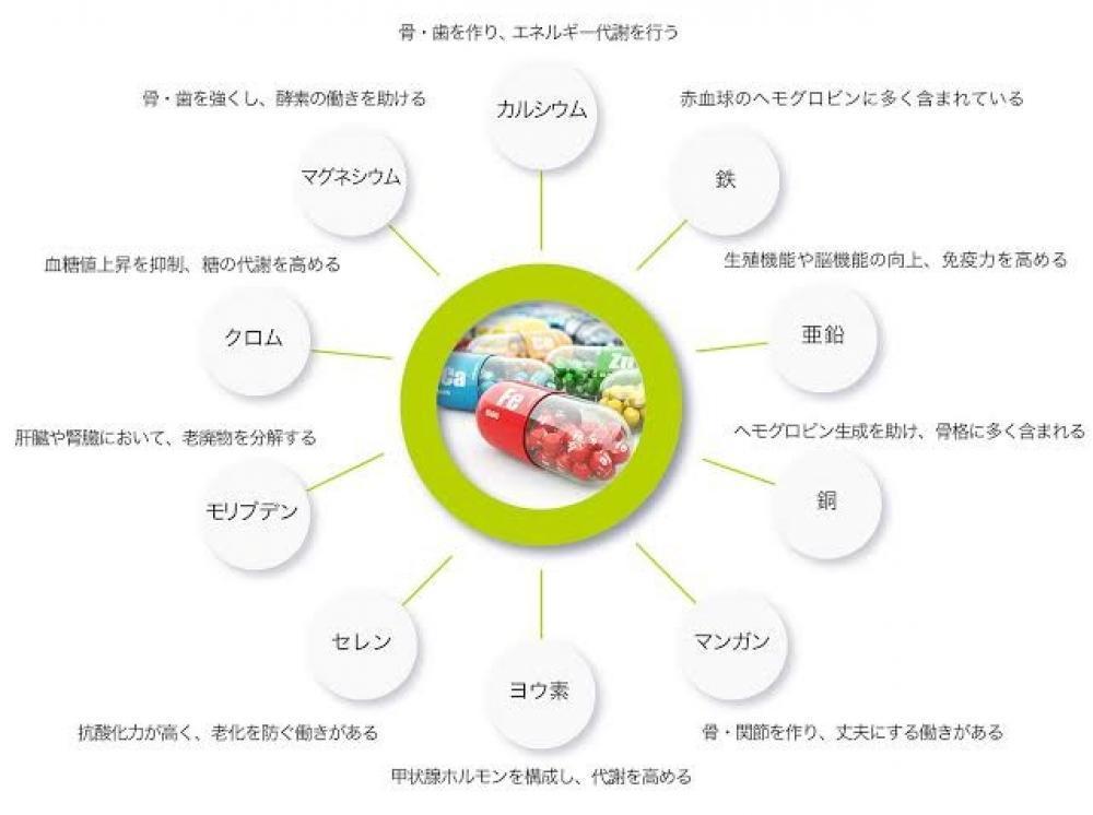 ナノミネラル配合〜元来石から抽出するミネラルを植物より発酵抽出した、国際特許取得ミネラル