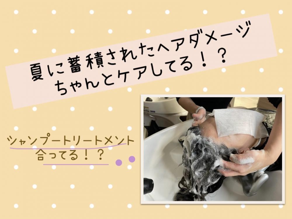夏に蓄積されたヘアダメージちゃんとケアしてる！？
