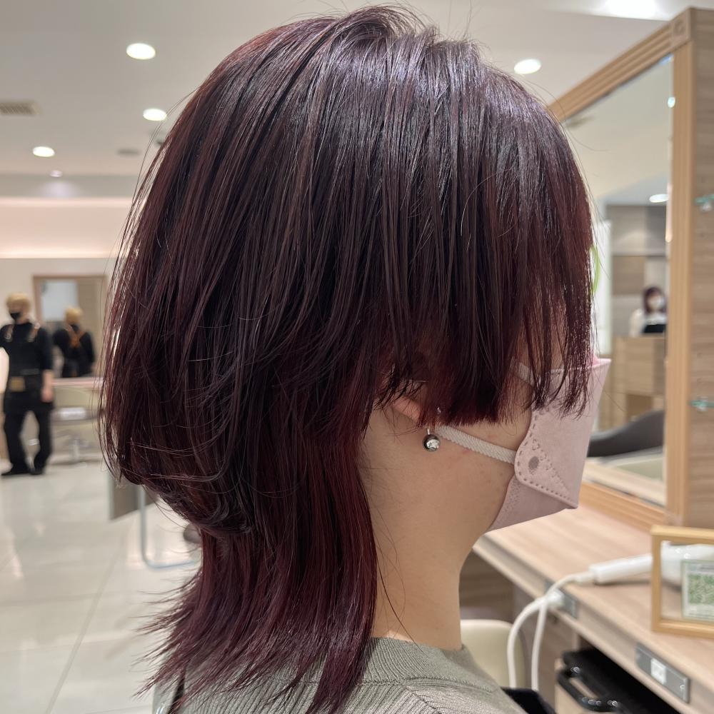 個性派　ウルフカット