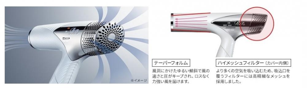 高速高圧エアロシステムで速乾！