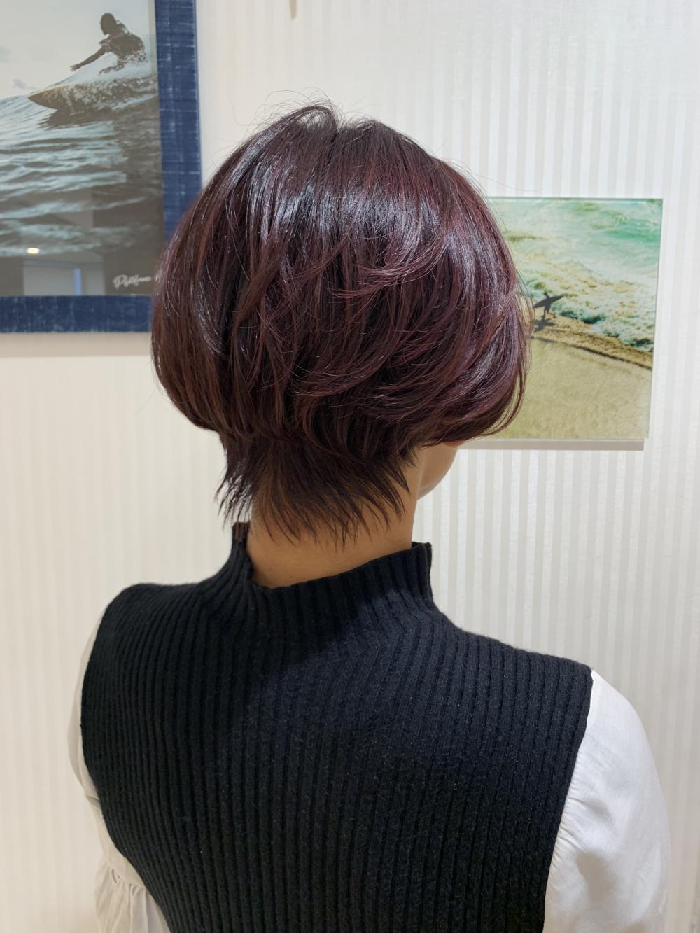 ちょっとシックなバイオレット&レッド