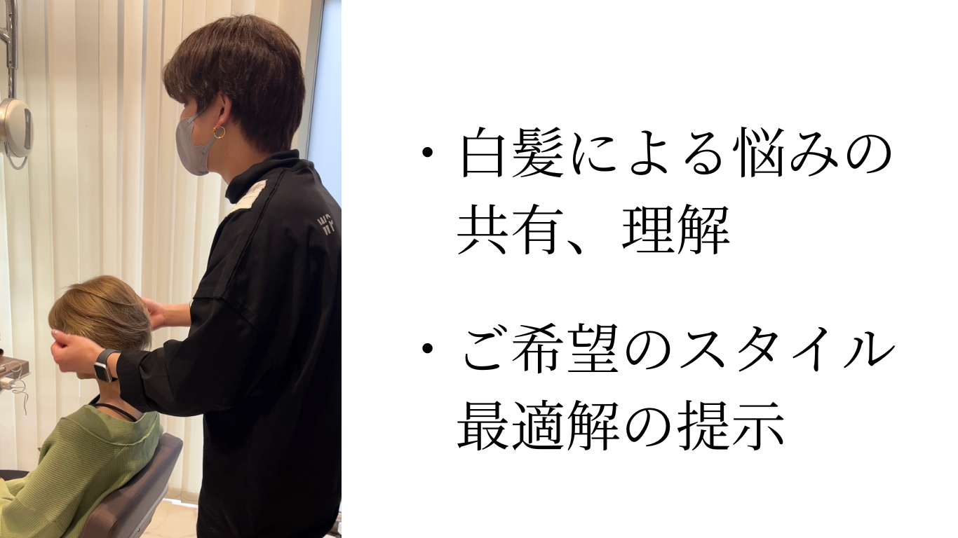 ①丁寧なカウンセリング