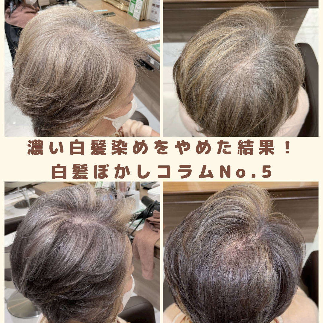 【家郷限定】白髪ぼかしカラー　施術内容のご紹介　No.5