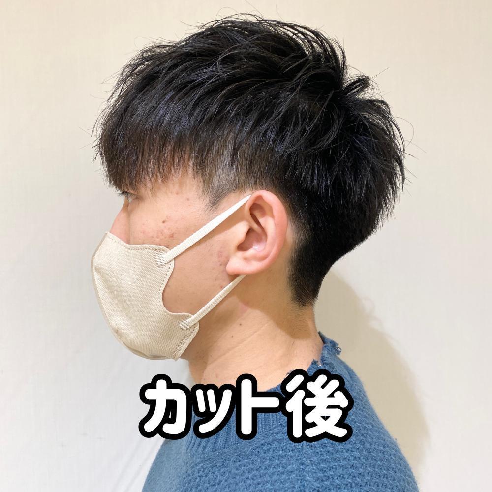 波巻きパーマから2ヶ月後にカット
