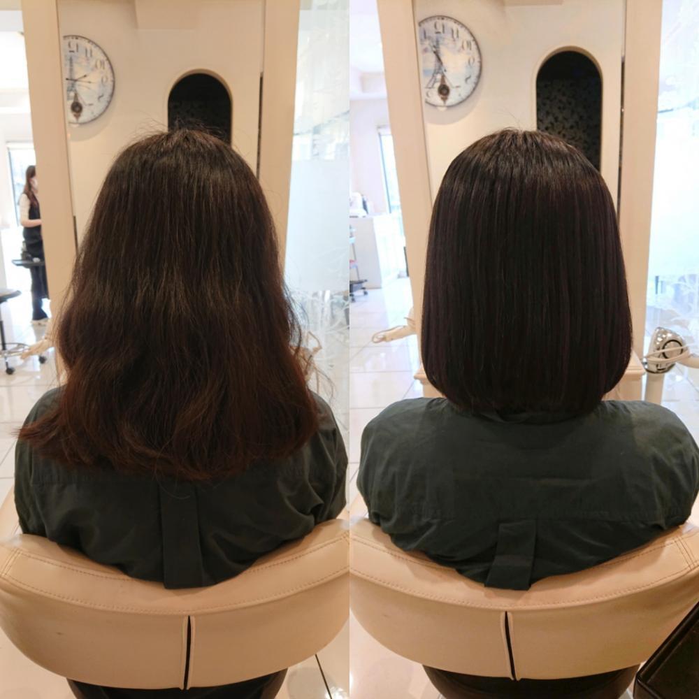 縮毛矯正 BEFORE&AFTER
