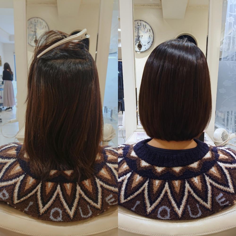 縮毛矯正 BEFORE&AFTER