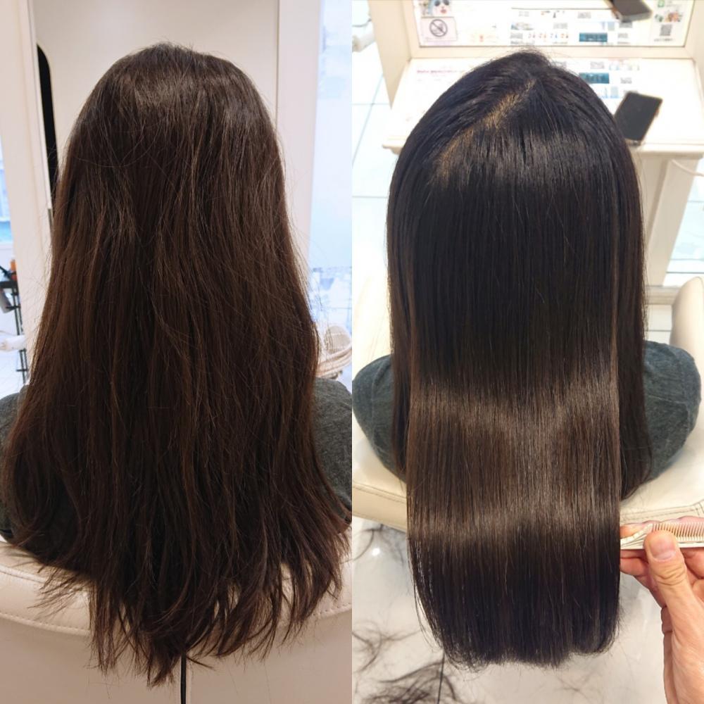 縮毛矯正 BEFORE&AFTER