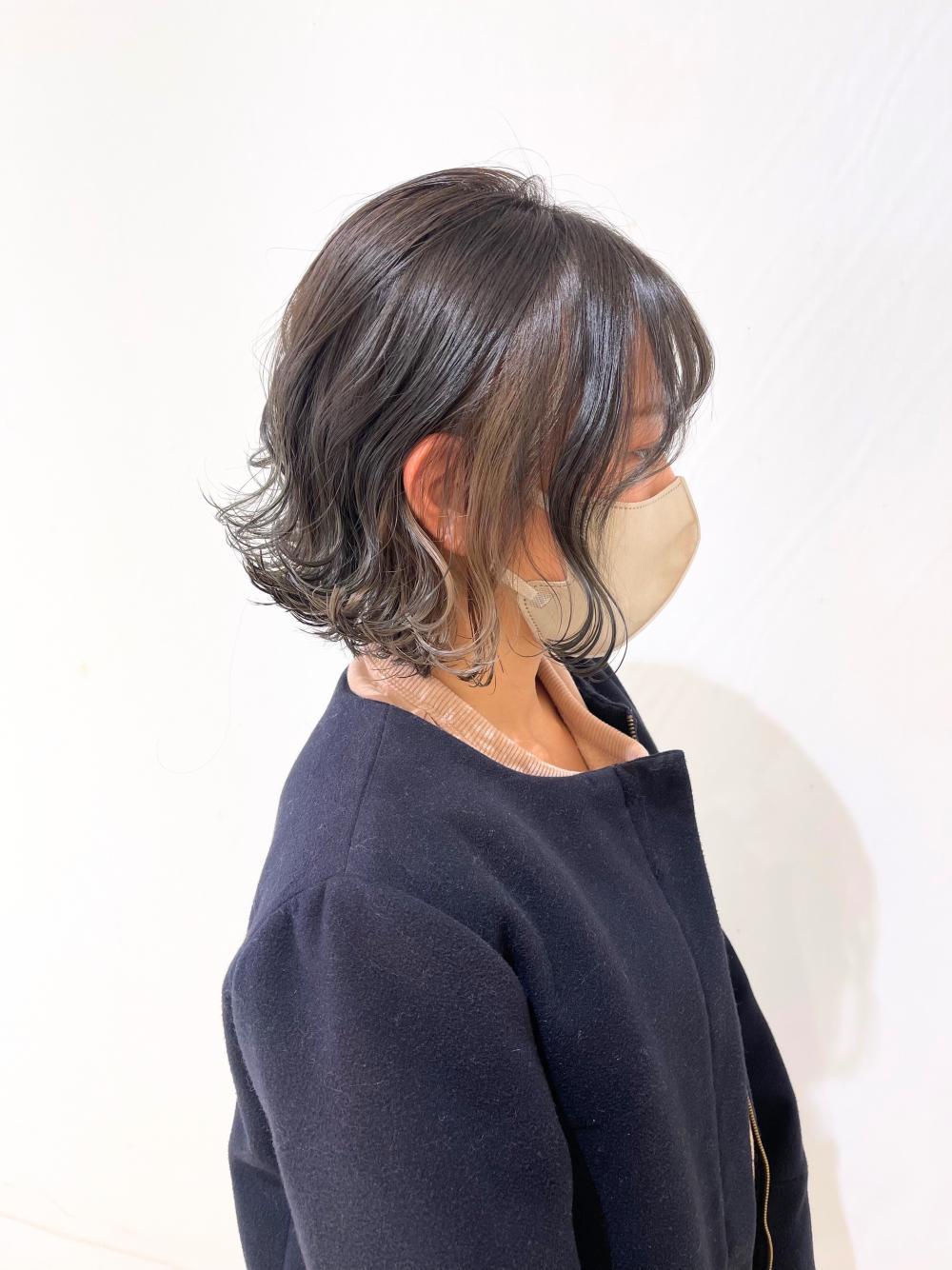 インナーカラー→ライトグレージュ