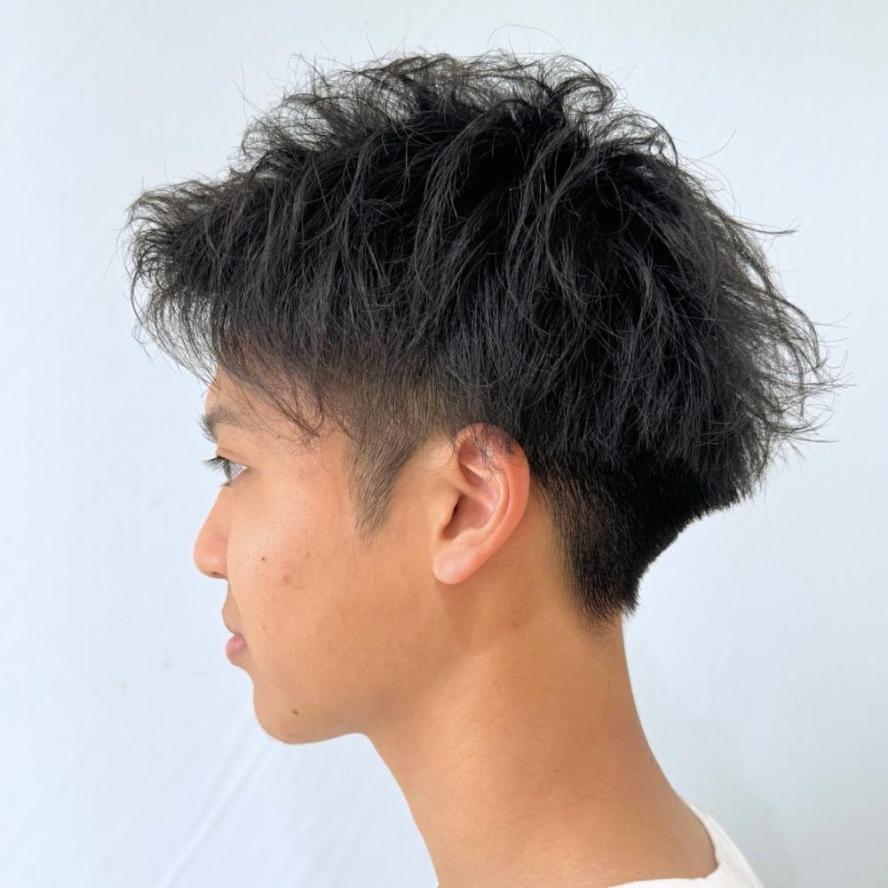 少し長めのツイスパショート
