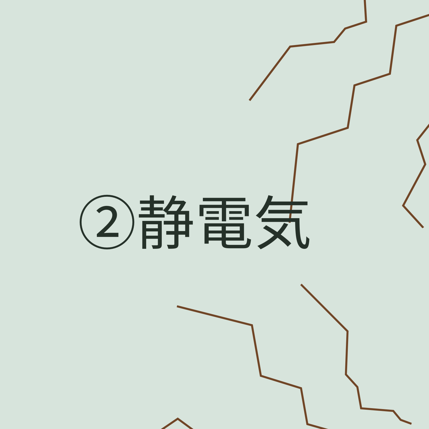 ②静電気