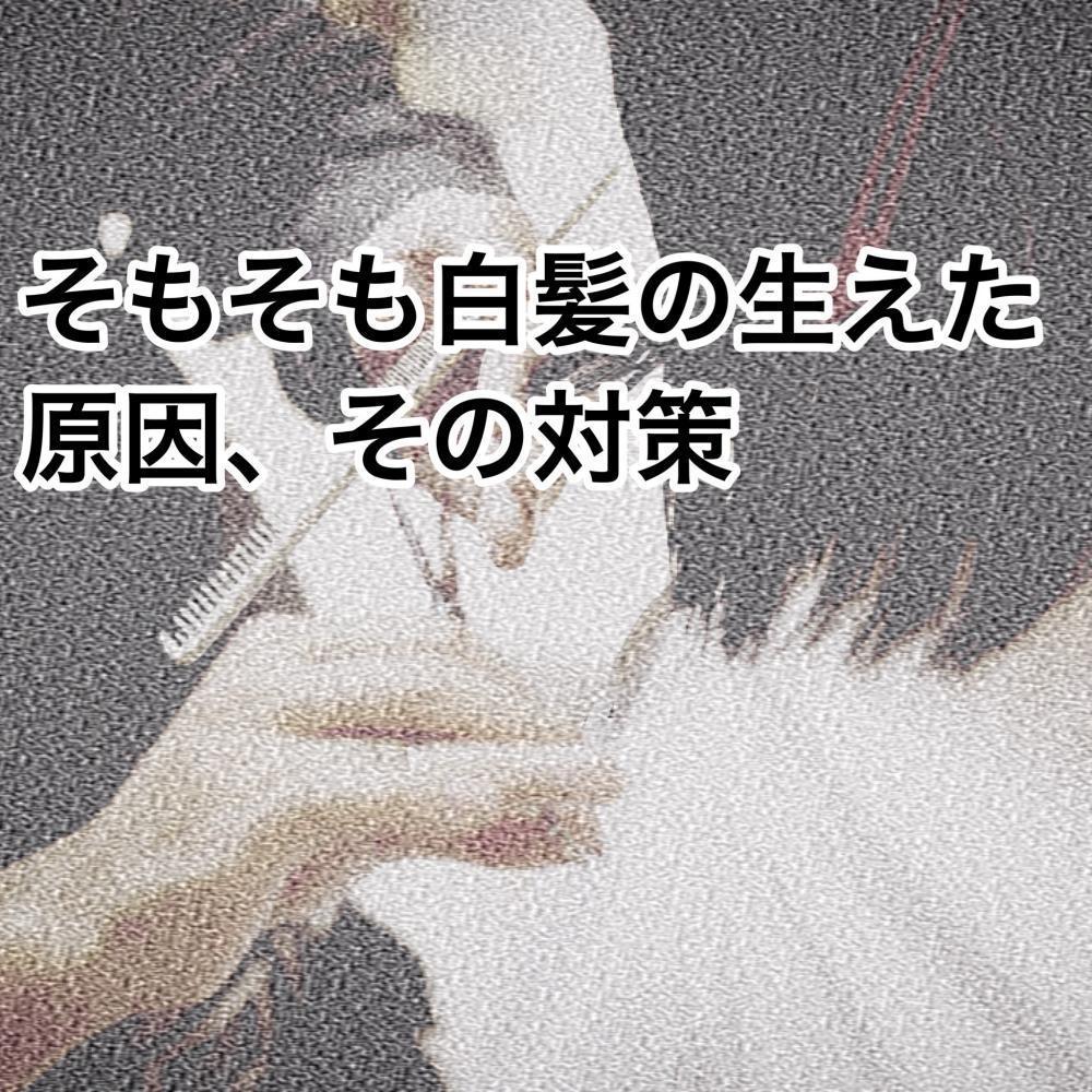 そもそもの白髪の生える原因と対策