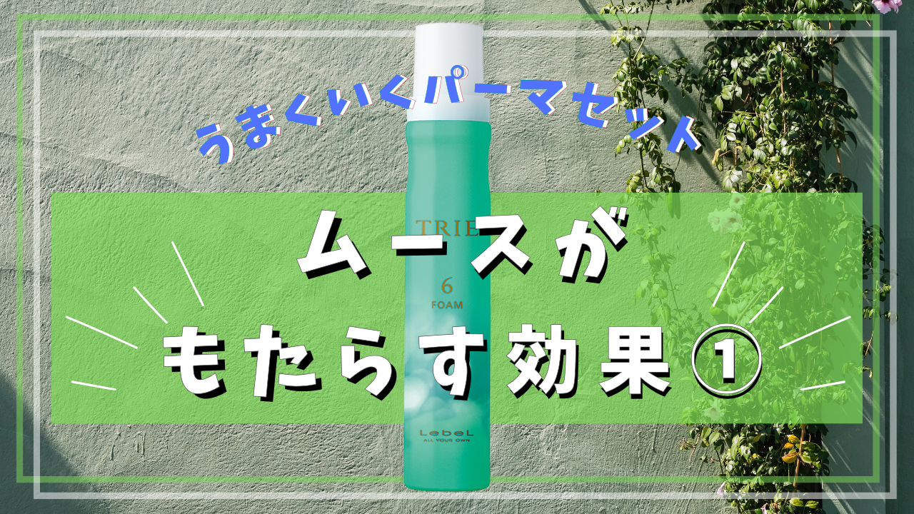 ムースがもたらす効果①