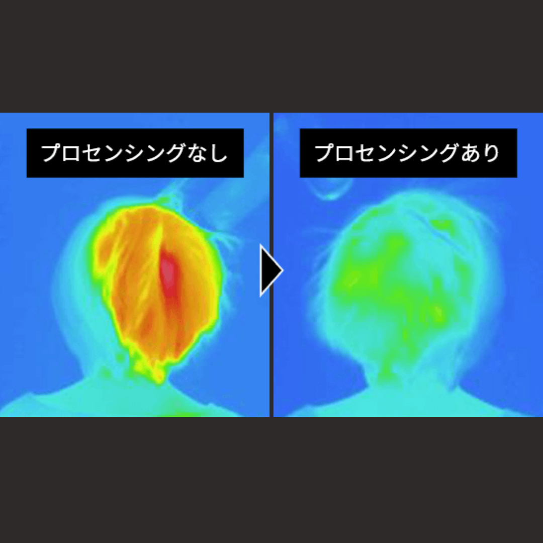 プロセンシング　ありとなしの比較