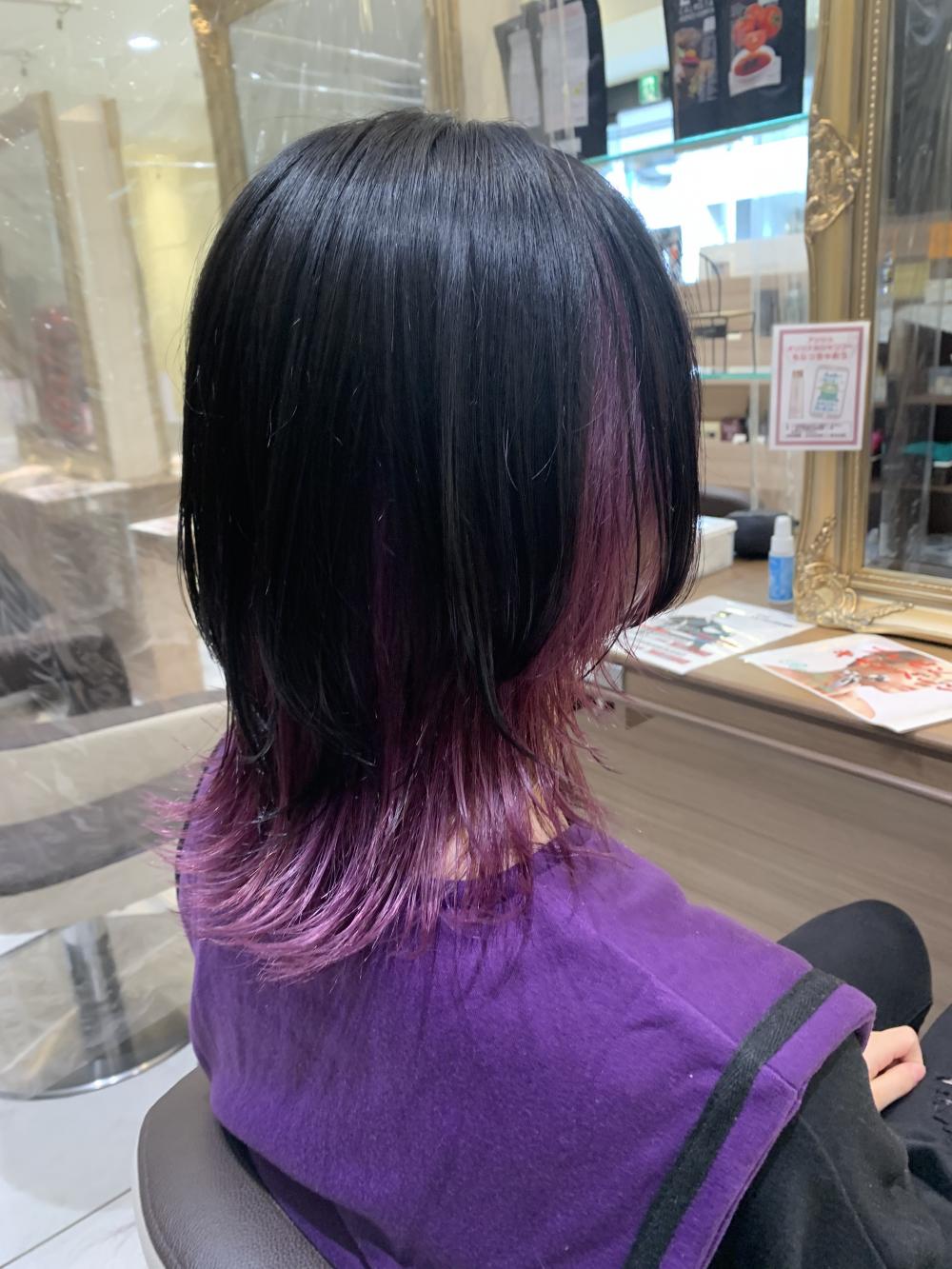 ✳︎  ウルフカット✖️ インナーピンク　✳︎