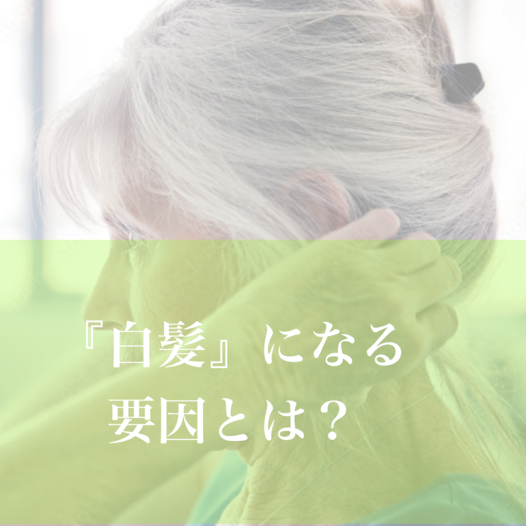『白髪』になる要因とは？