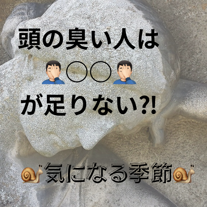 頭皮が臭い人は◯◯が足りない　ニオイ対策