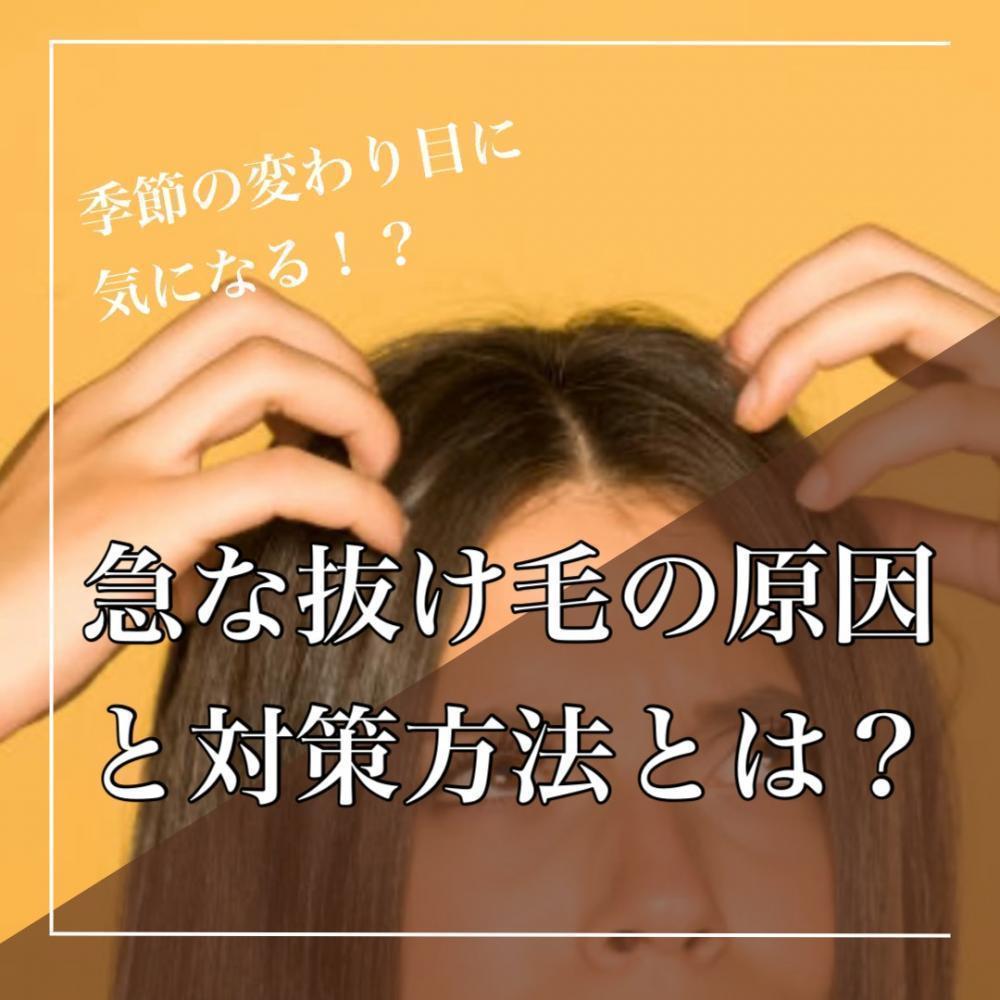 こんなに抜けて大丈夫？！気になる抜け毛の原因と対策徹底解説！！