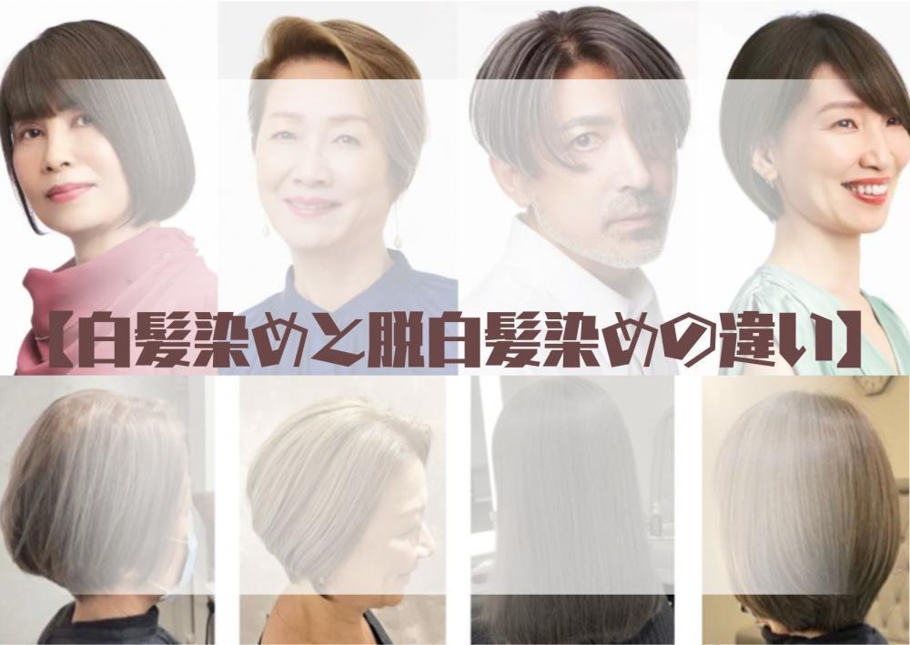 白髪染めと脱白髪染めの違い