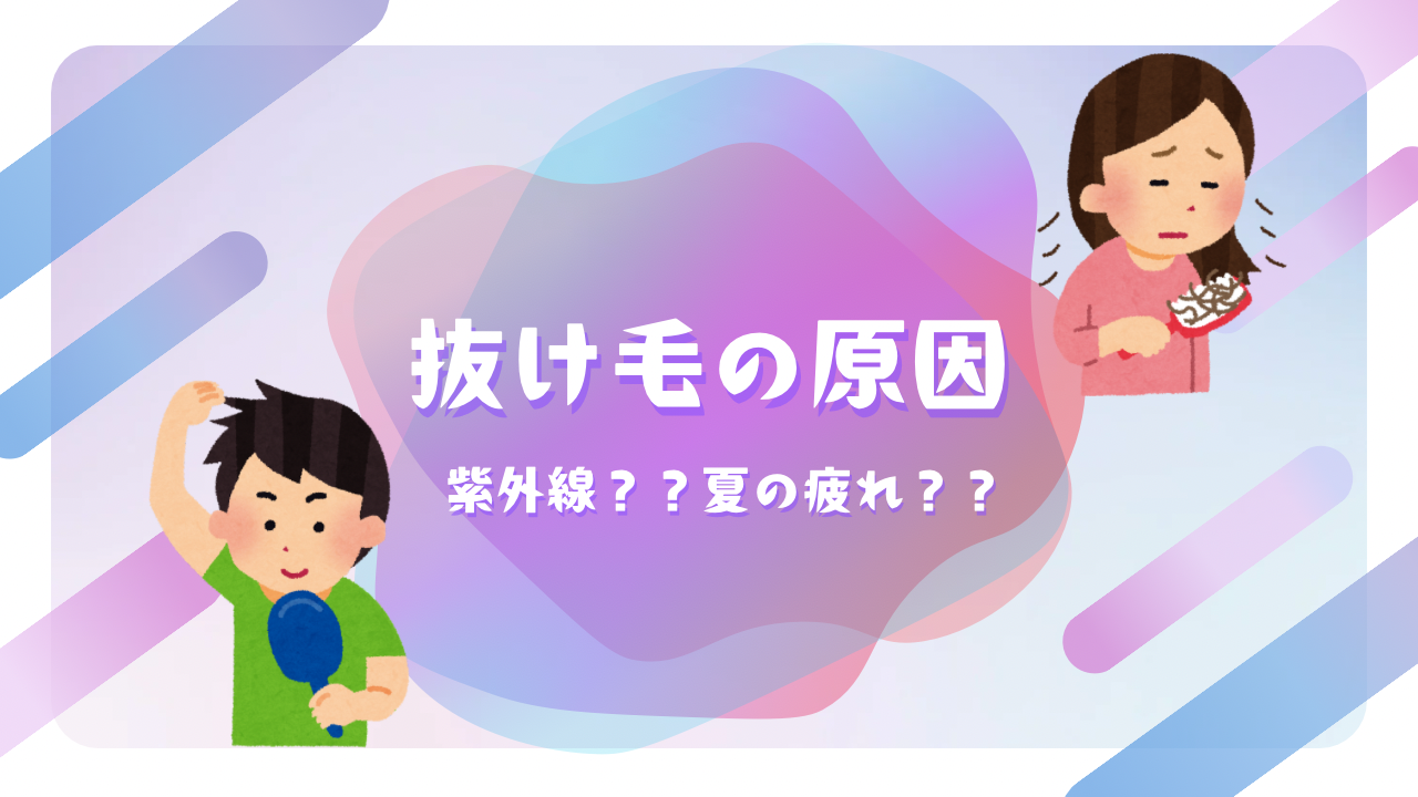 抜け毛の原因