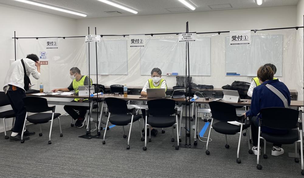 多数のAshスタッフがワクチン接種のため本社ビルへ