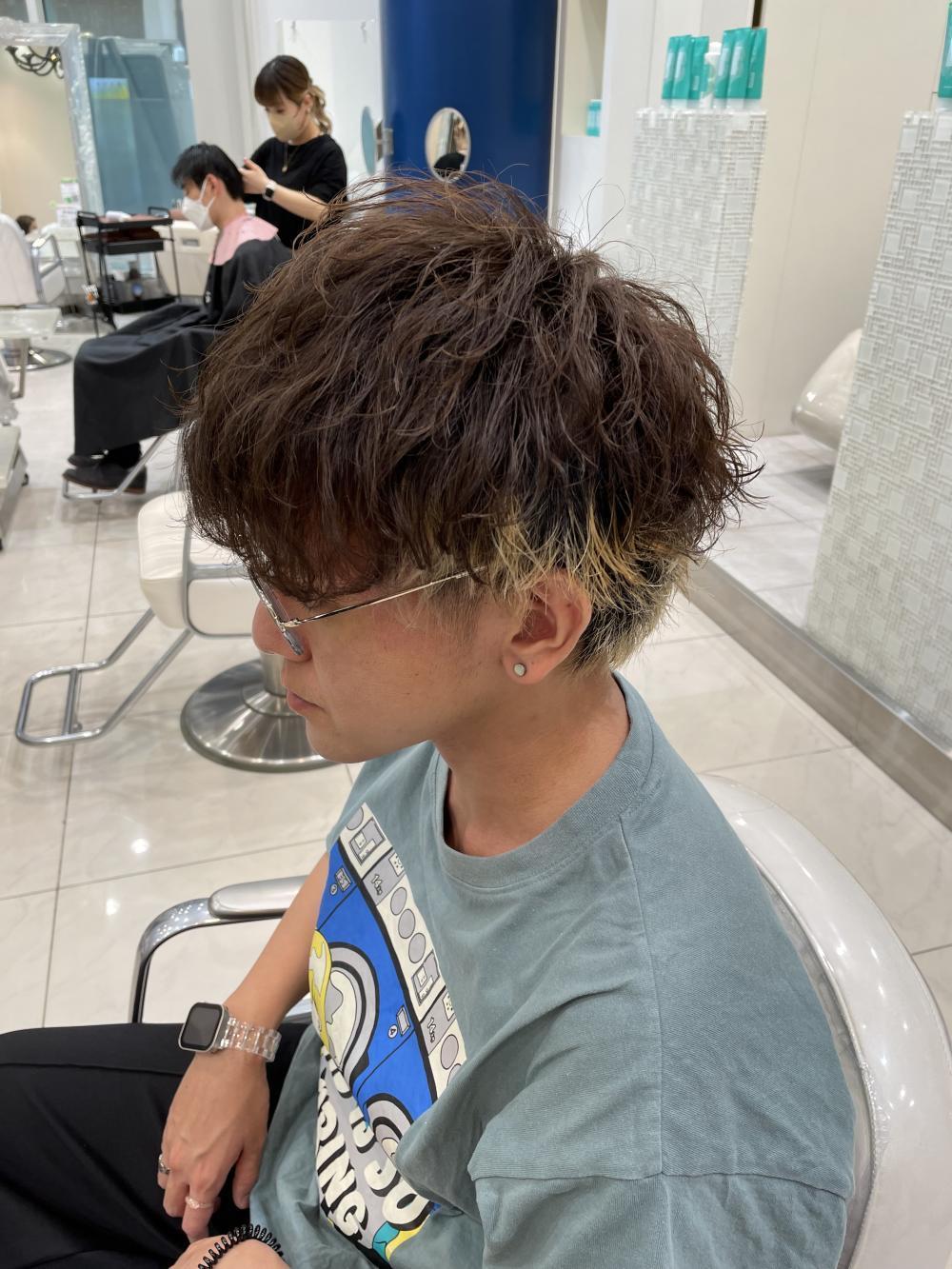 波巻きパーマ
