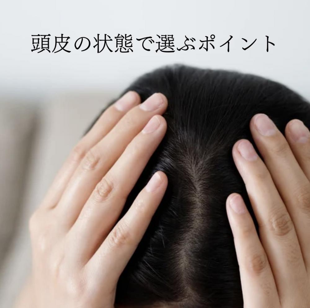 頭皮の状態で選ぶポイント