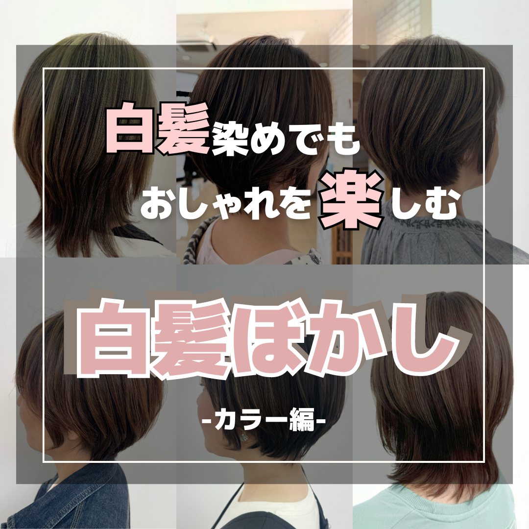 白髪染めでもカラーを楽しみたい！【白髪の量別】白髪ぼかしカラーレシピ