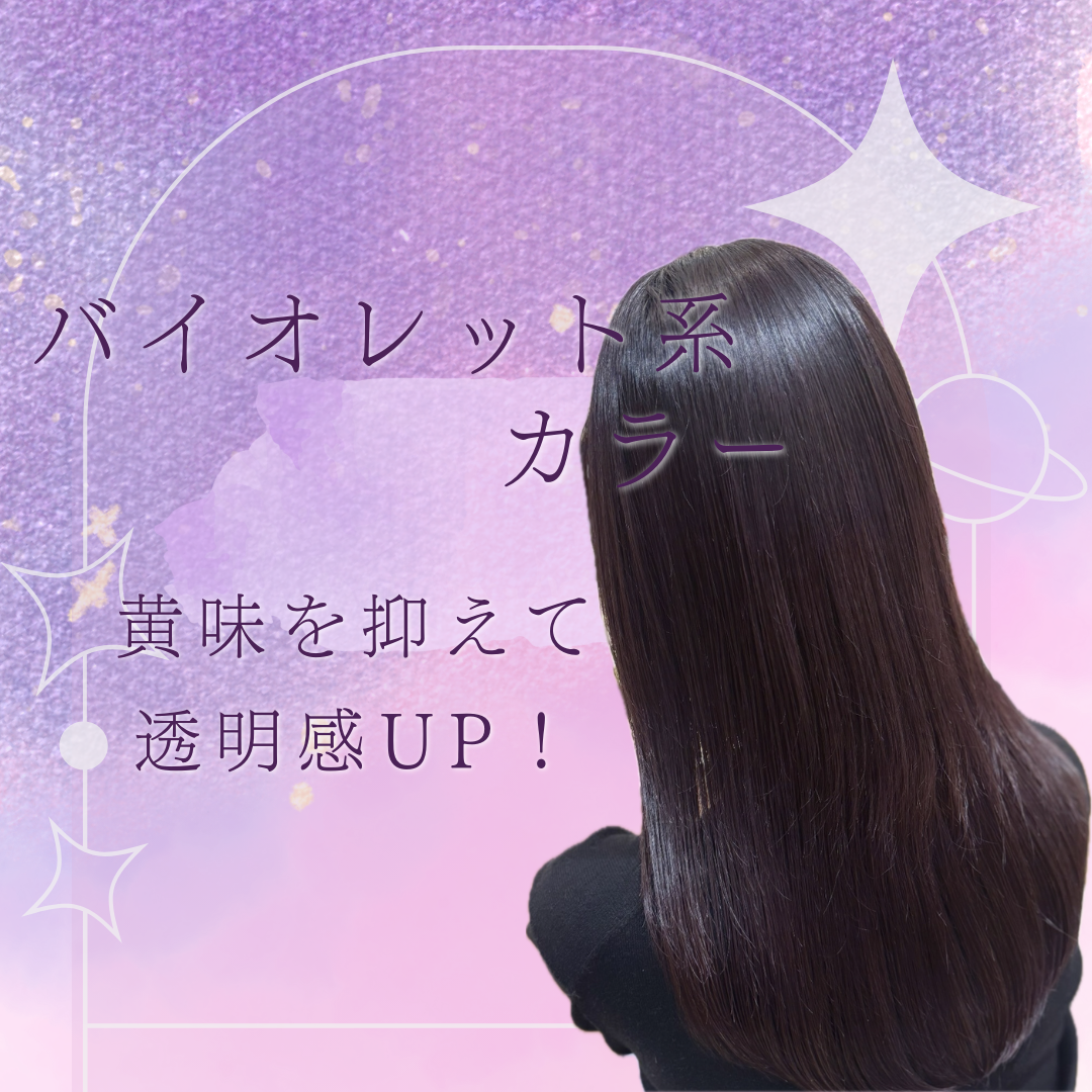 ② バイオレット系・・・（ツヤ＆透明感をプラス）