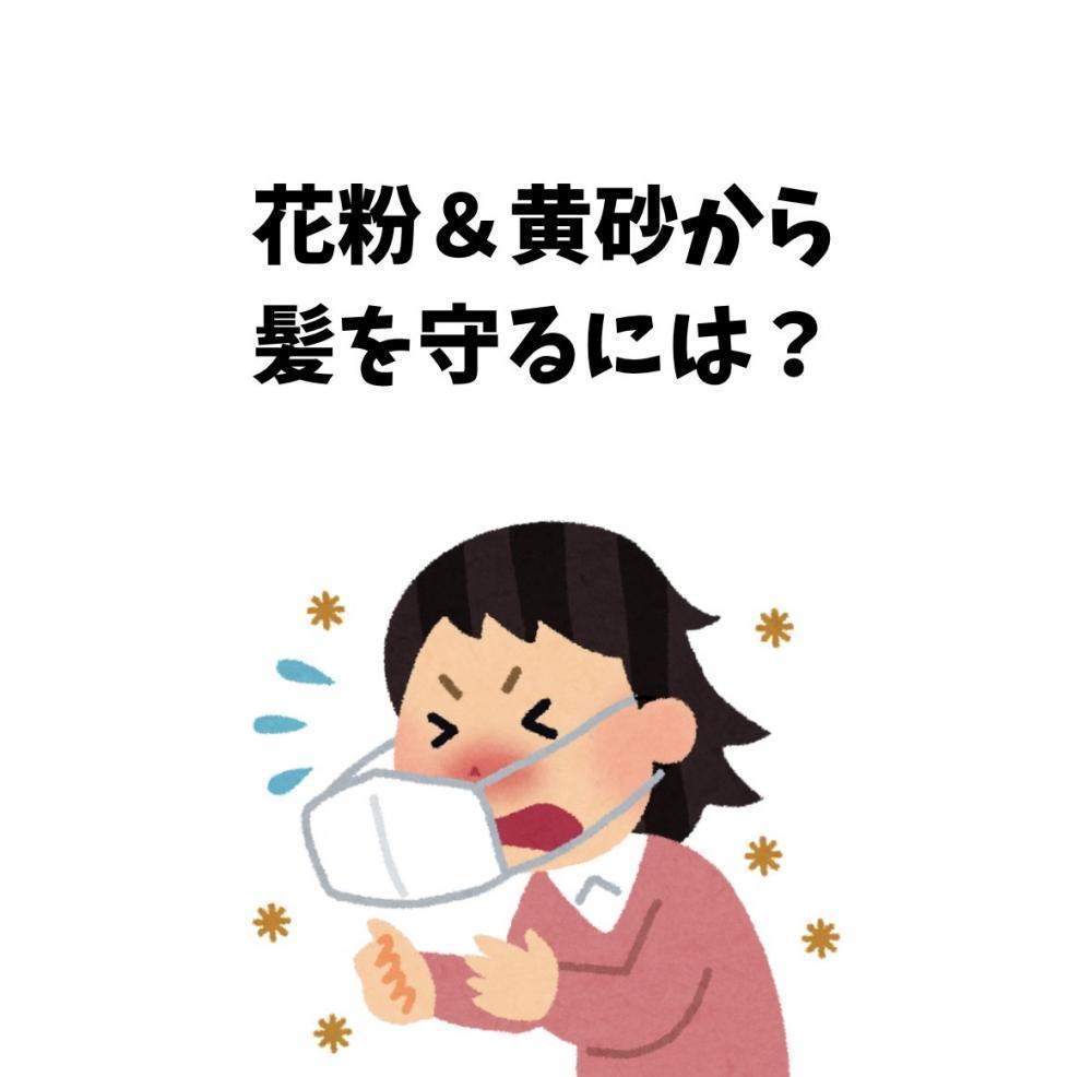 花粉＆黄砂から髪を守るには？