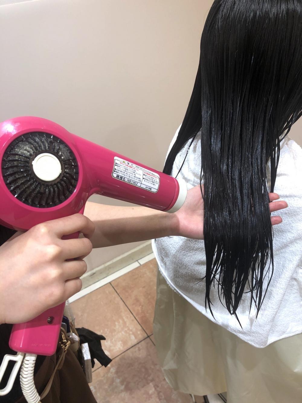 ドライヤーの行程と効果