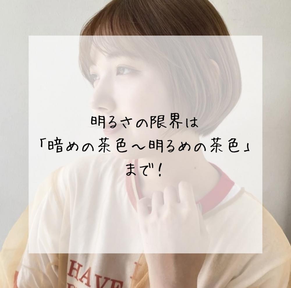 明るさの限界は「暗めの茶色～明るめの茶色」まで