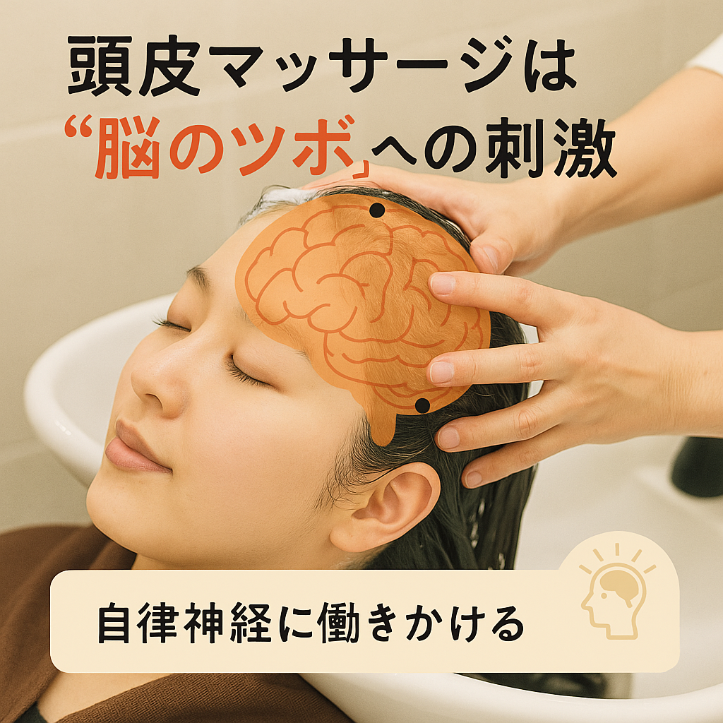 3. 頭皮マッサージは“脳のツボ”への刺激
