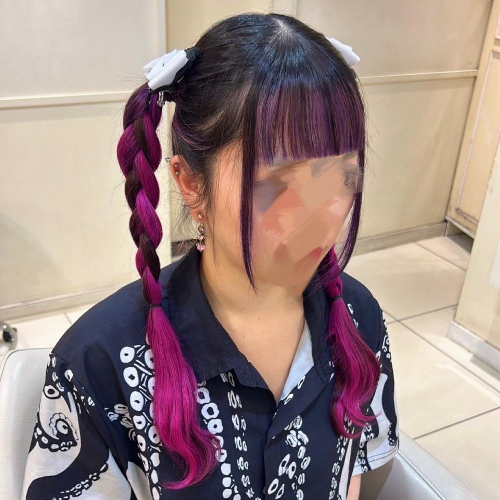 三つ編みツイン