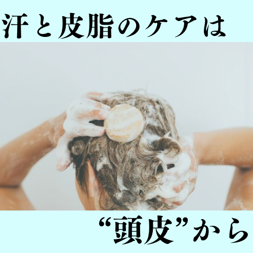 ②汗と皮脂のケアは“頭皮”から