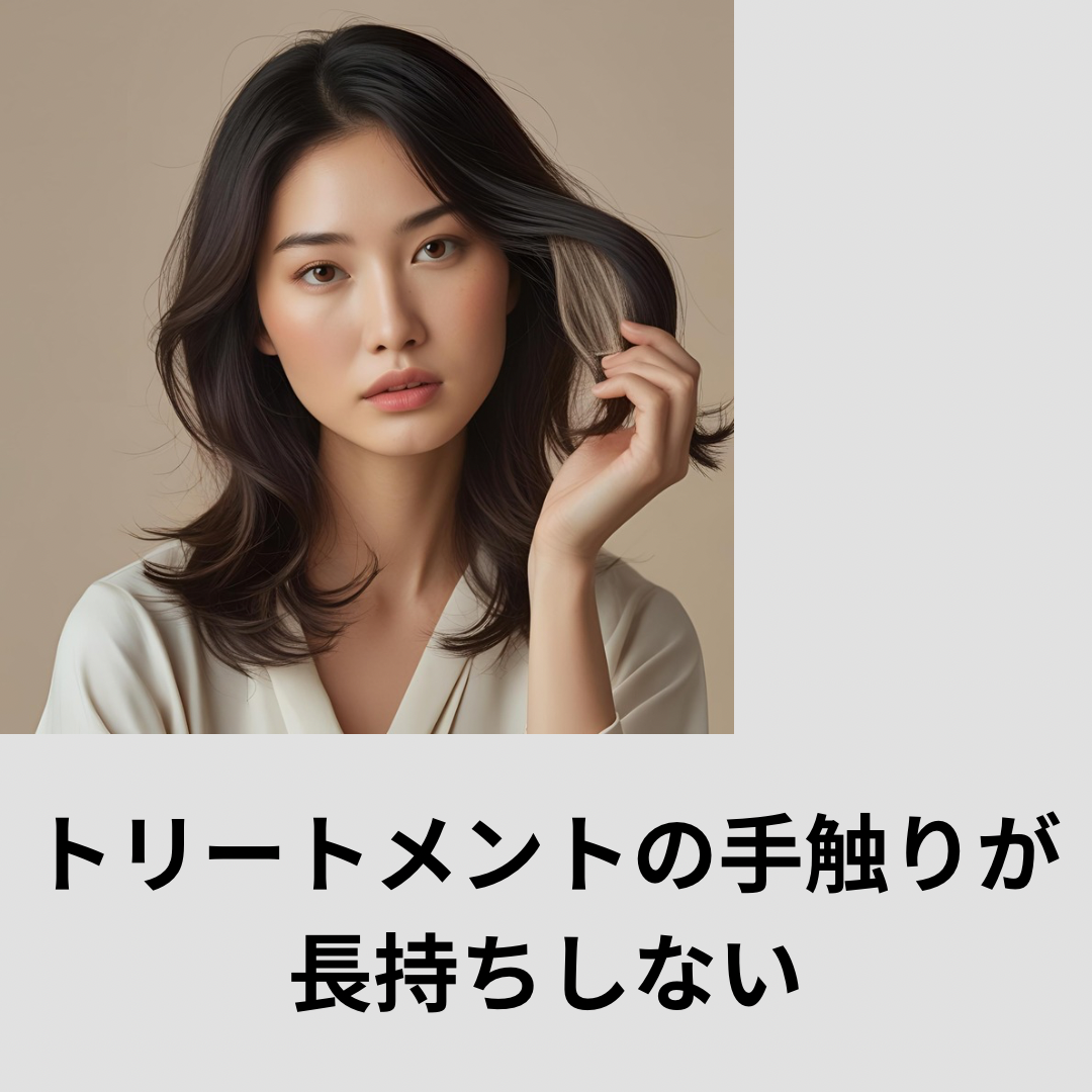 ③ トリートメントの手触りが長持ちしない