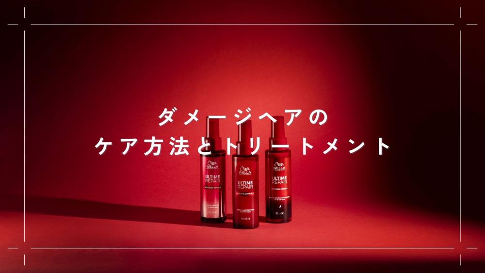 ダメージヘアのケア方法とトリートメント