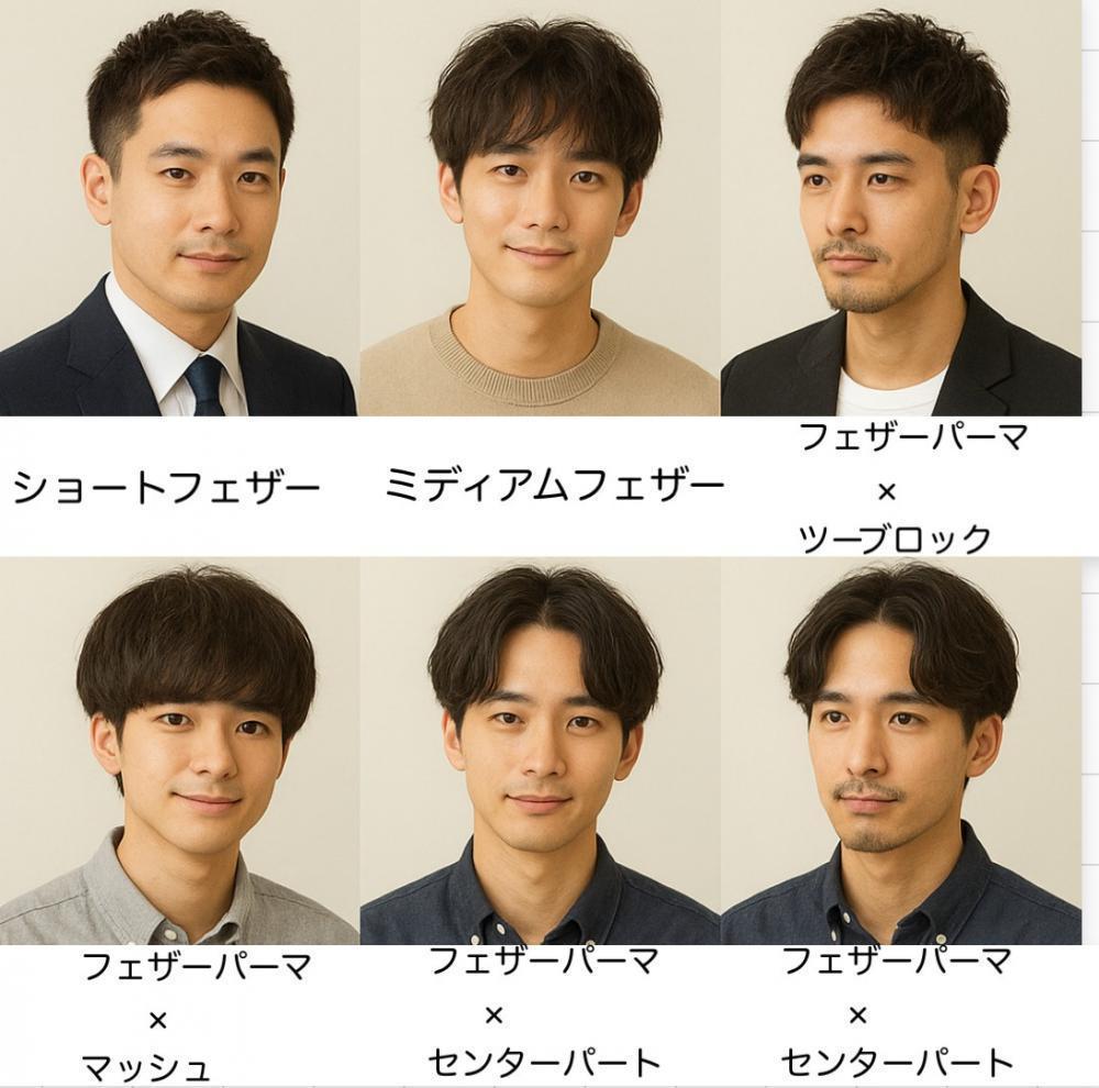 おすすめのフェザーパーマスタイル5選