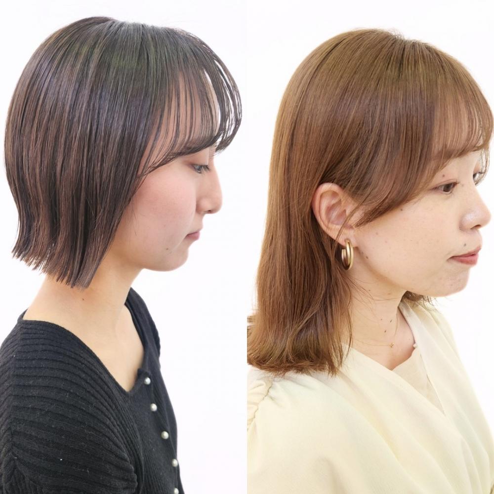 サイドバングアレンジのアイデア②