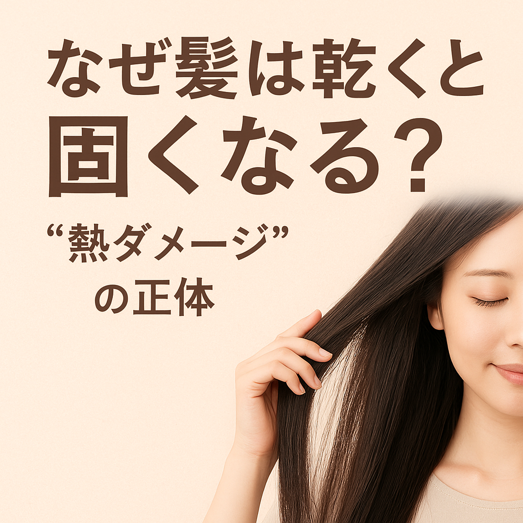 「なぜ髪は乾くと固くなる？“熱ダメージ”の正体」