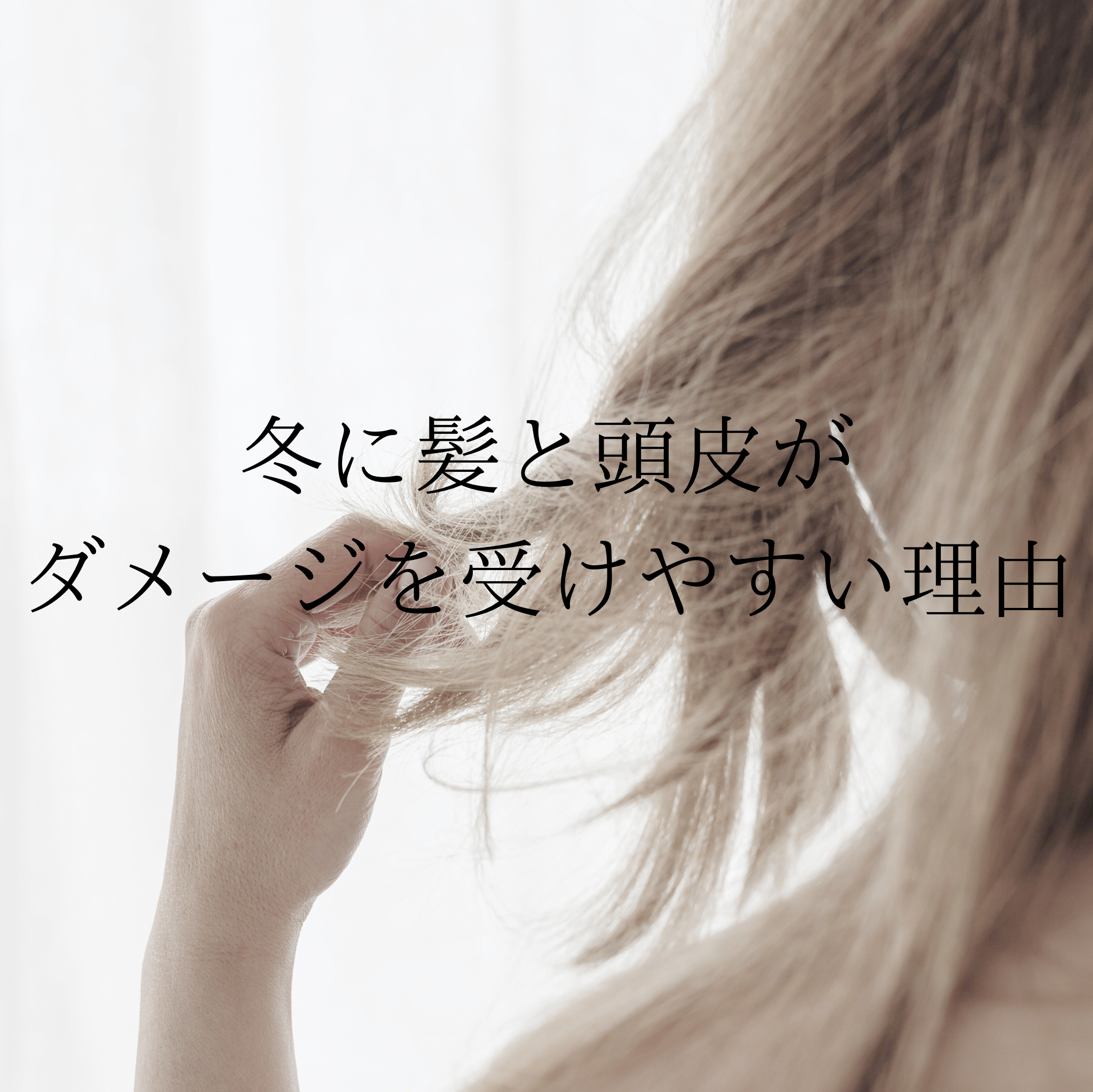 冬に髪と頭皮がダメージを受けやすい理由