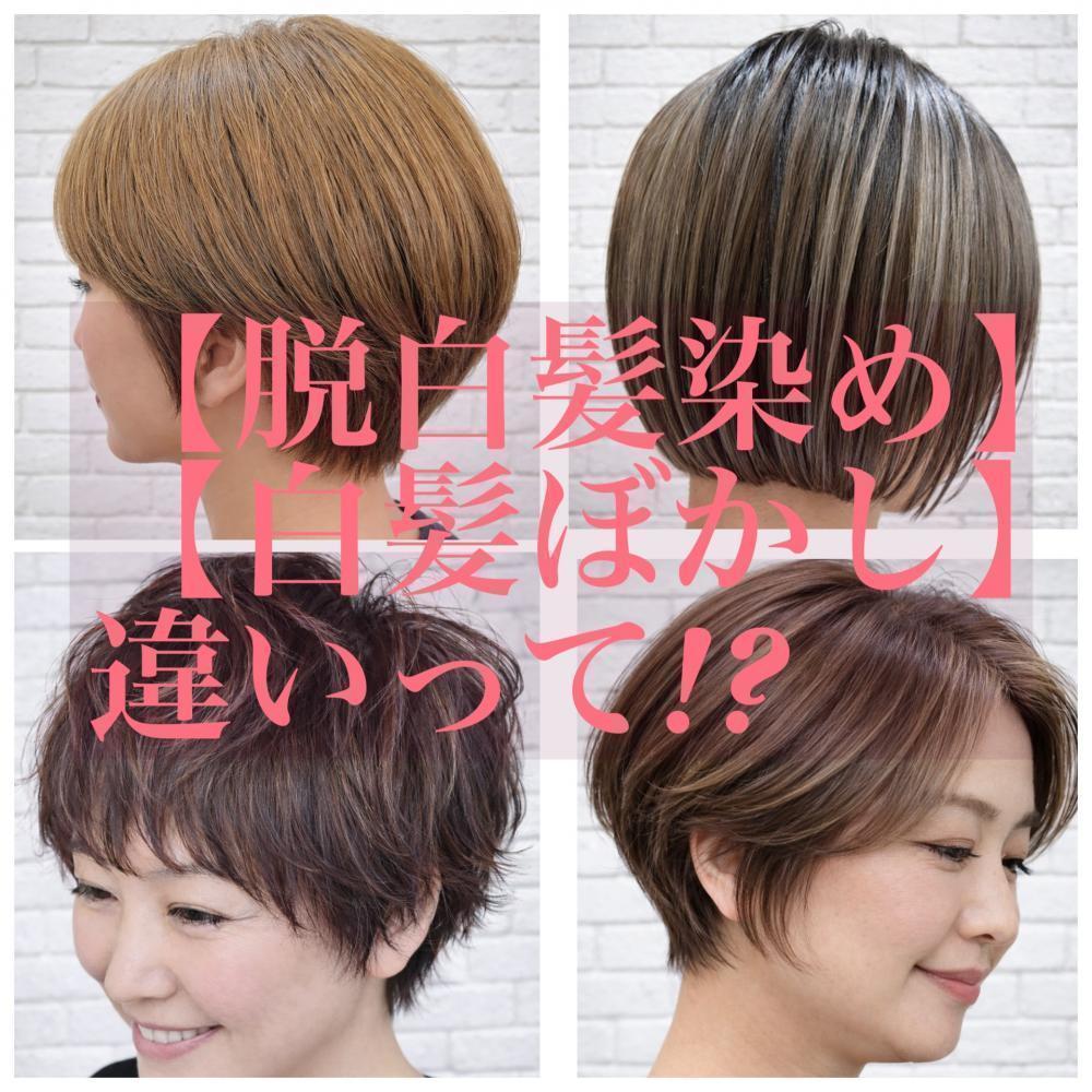 白髪ぼかしと脱白髪染めの違いとは？50代からの新しい選択