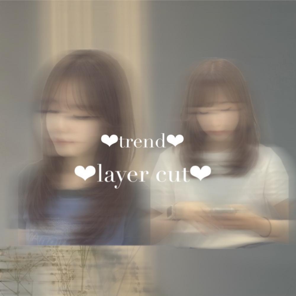 レイヤーカット2スタイル｜自然さと今っぽさを両立するデザイン