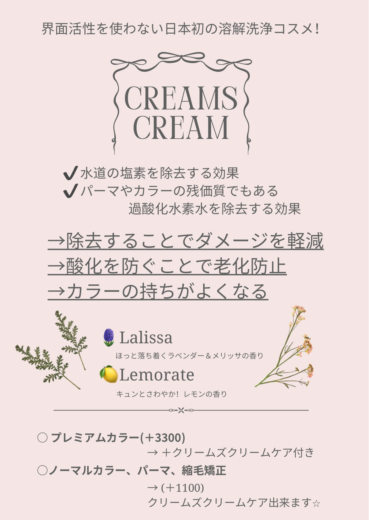 アフターケアトリートメント