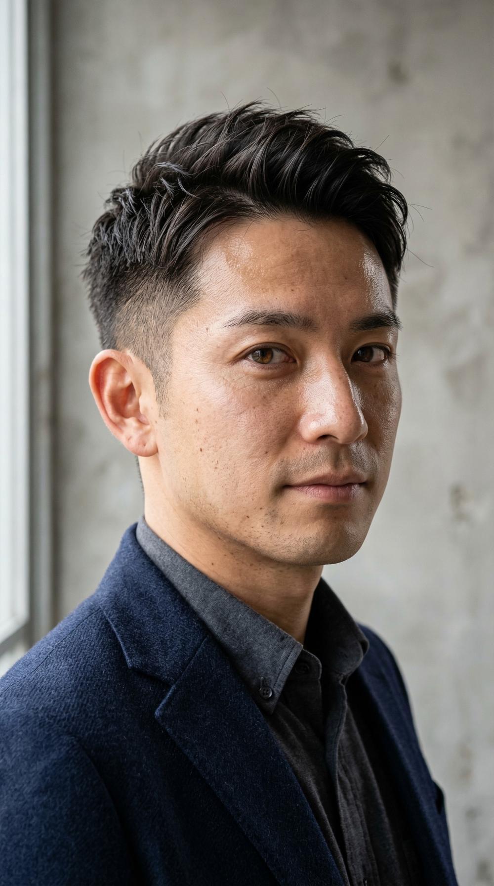 【清潔感×信頼感】30代・40代のための大人のアップバング・ベリーショート