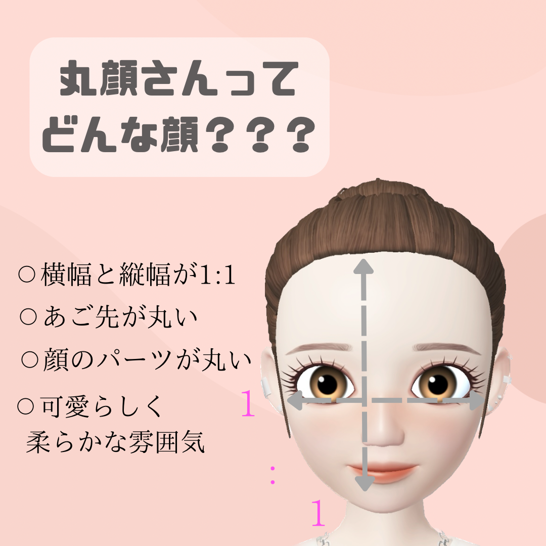 丸顔さんってどんな顔？？