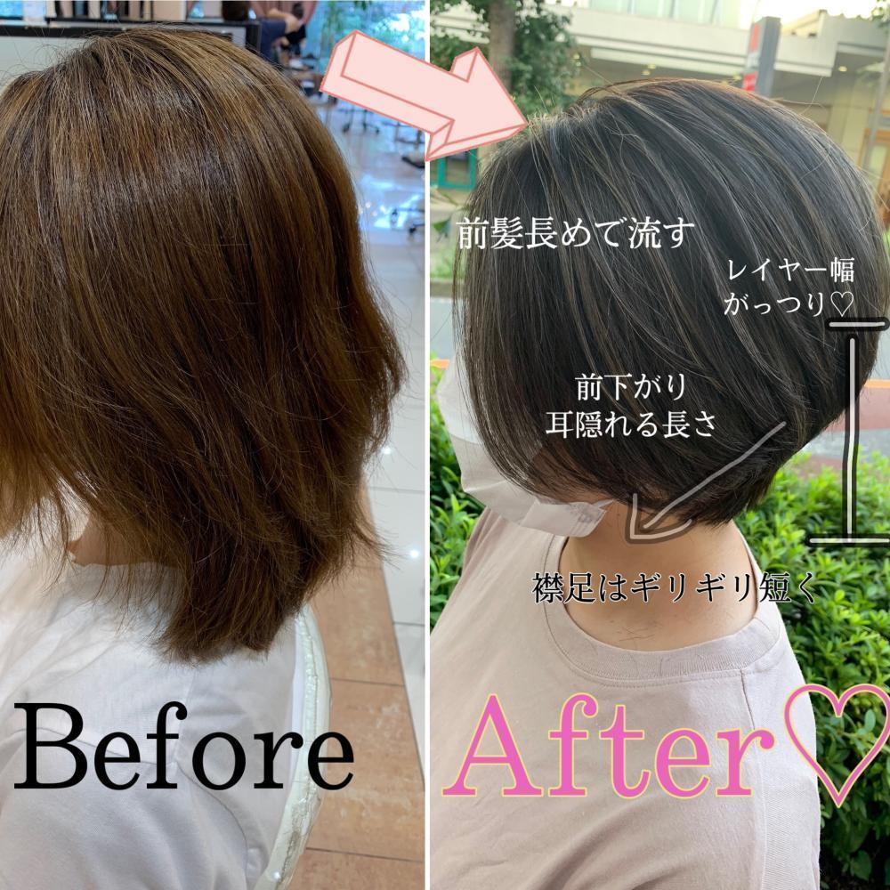 バッサリハンサムショートボブ