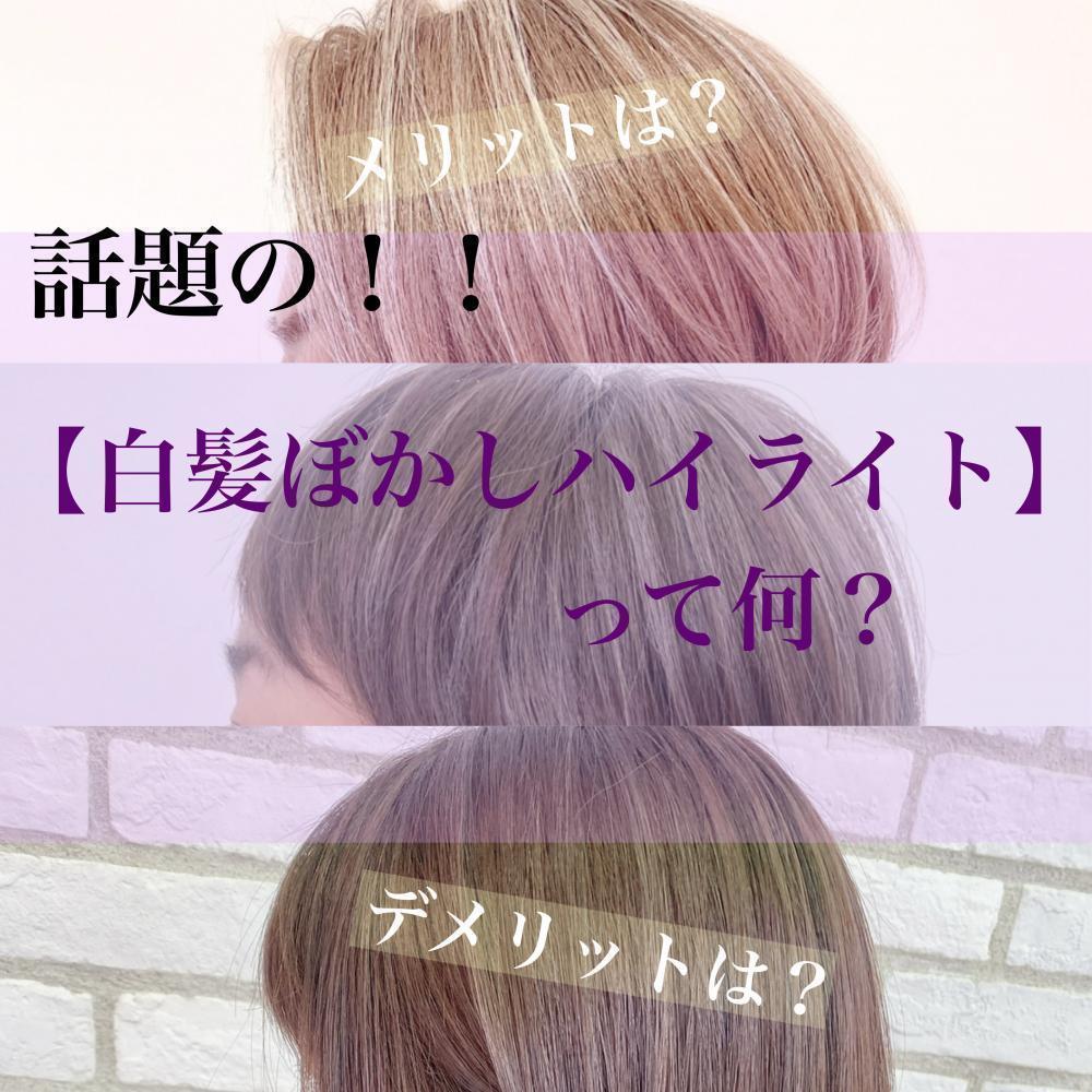 【白髪ぼかしハイライト】って？徹底解説！！