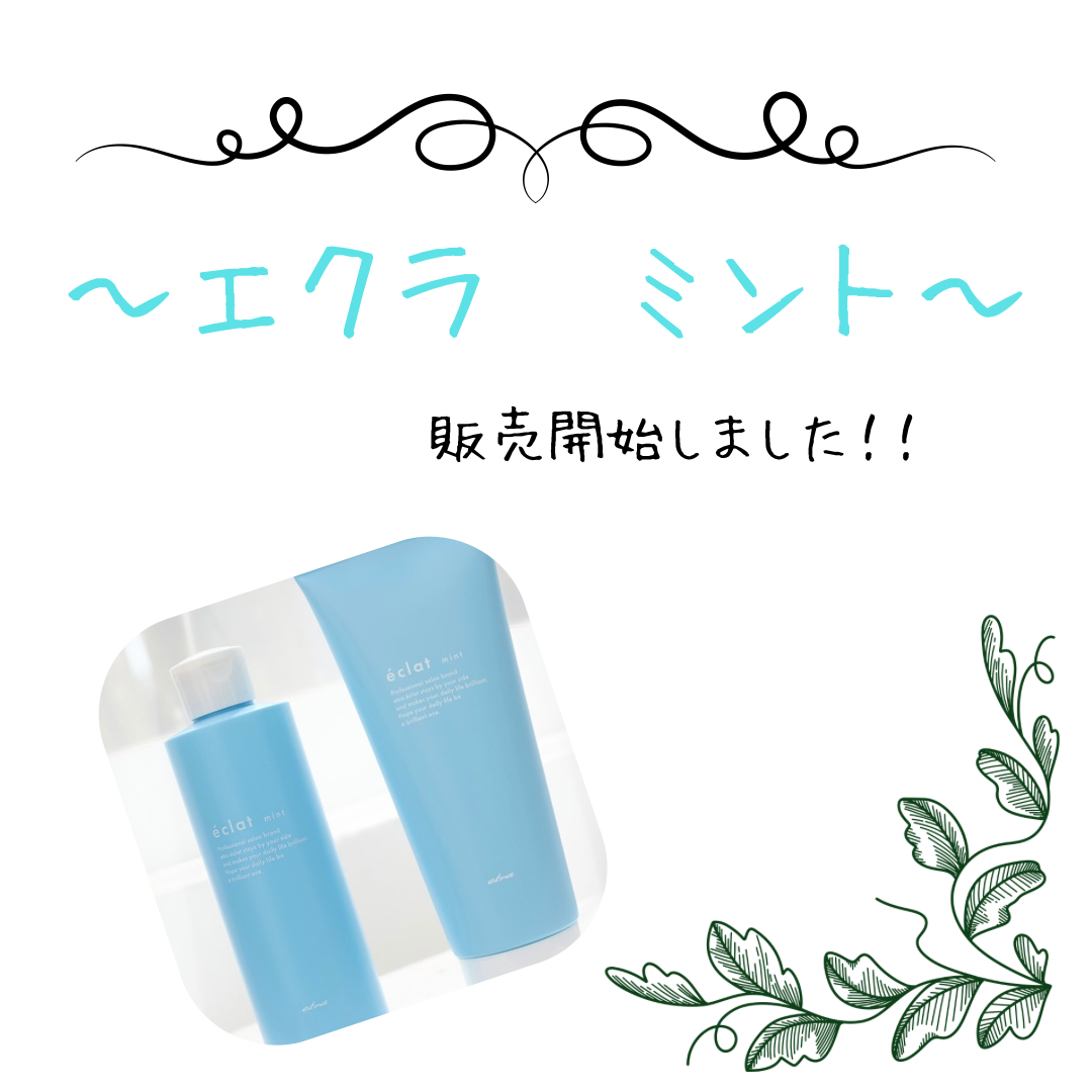 エクラ　ミント！今年の夏シャンプーはこれ！