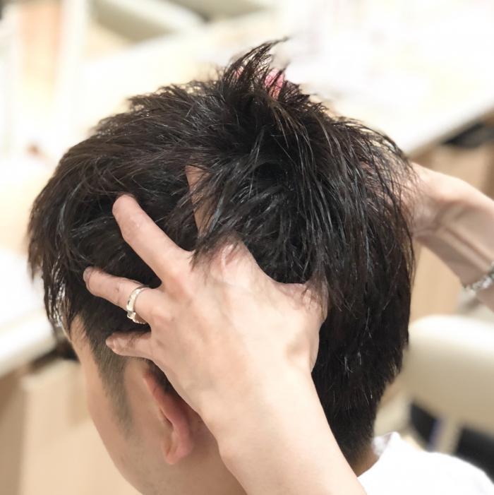 頭皮の血行促進マッサージ