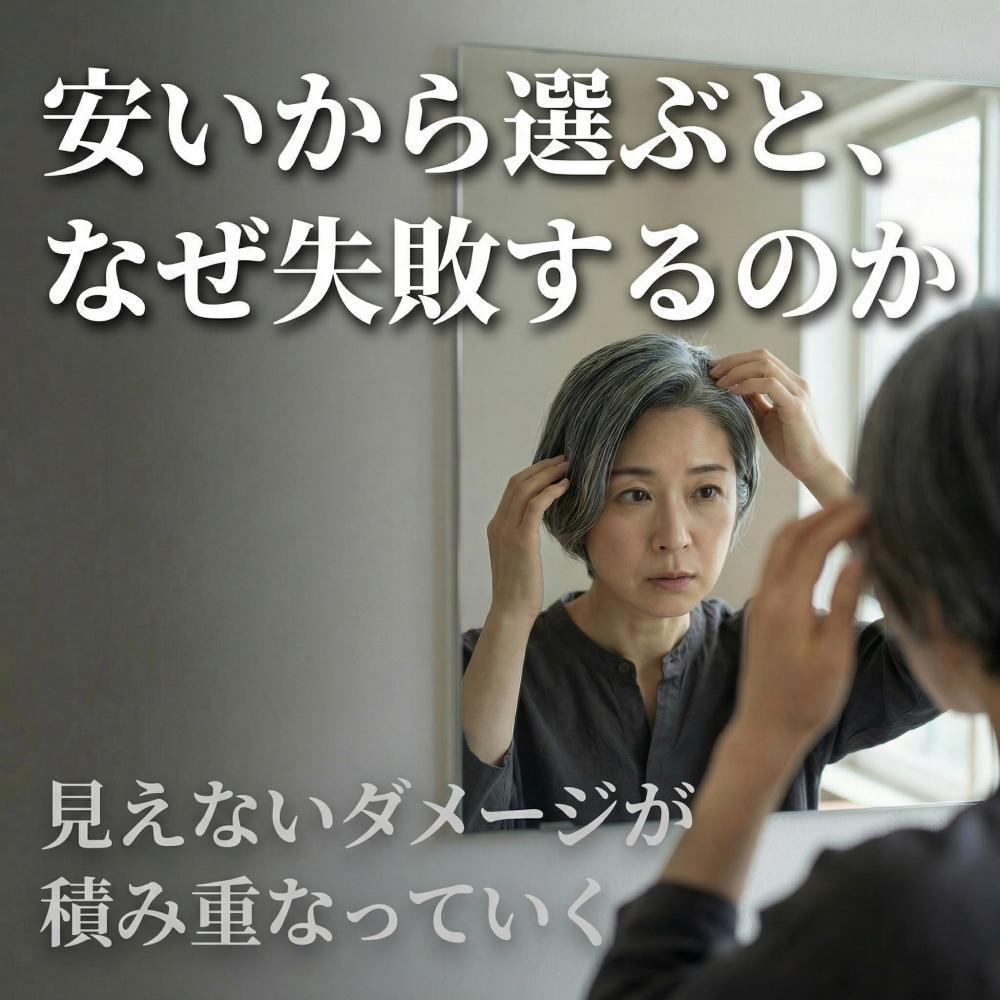髪をきれいに見せたいなら、「誰でも染まる薬」より「自分に合わせた薬」